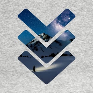 Skiing at Night T-Shirt